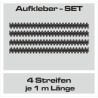 Aufkleber SET Reifenspur Reifenprofil Spur Reifen Profil Gelände Offroad 4x4 Safari Outdoor Outlander extreme Off Road