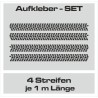 Aufkleber SET Reifenspur Reifenprofil Spur Reifen Profil Gelände Offroad 4x4 Safari Outdoor Outlander extreme Off Road