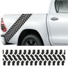 Aufkleber SET Reifenspur Reifenprofil Spur Reifen Profil Gelände Offroad 4x4 Safari Outdoor Outlander extreme Off Road