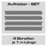 Aufkleber SET Reifenspur Reifenprofil Spur Reifen Profil Gelände Offroad 4x4 Safari Outdoor Outlander extreme Off Road