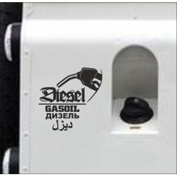 Aufkleber SET Offroad 4x4 Diesel Gasoil Verbrenner Tank Sticker Tankdeckel 01