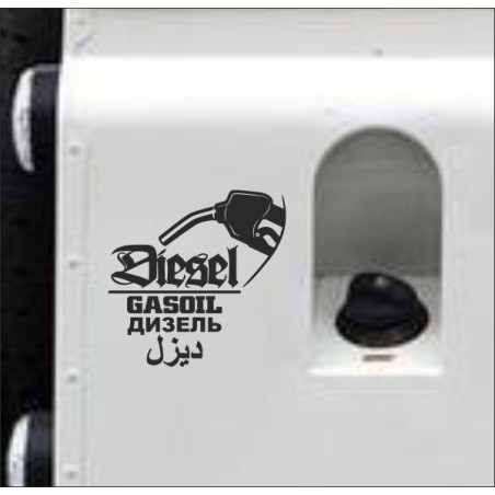 Aufkleber SET Offroad 4x4 Diesel Gasoil Verbrenner Tank Sticker Tankdeckel 01