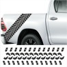 Aufkleber SET Reifenspur Reifenprofil Spur Reifen Profil Gelände Offroad 4x4 Safari Outdoor Outlander extreme Off Road