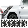 Aufkleber SET Reifenspur Reifenprofil Spur Reifen Profil Gelände Offroad 4x4 Safari Outdoor Outlander extreme Off Road