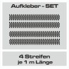 Aufkleber SET Reifenspur Reifenprofil Spur Reifen Profil Gelände Offroad 4x4 Safari Outdoor Outlander extreme Off Road