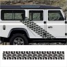 Aufkleber SET Reifenspur Reifenprofil Spur Reifen Profil Gelände Offroad 4x4 Safari Outdoor Outlander extreme Off Road