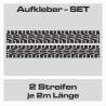 Aufkleber SET Reifenspur Reifenprofil Spur Reifen Profil Gelände Offroad 4x4 Safari Outdoor Outlander extreme Off Road
