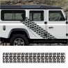 Aufkleber SET Reifenspur Reifenprofil Spur Reifen Profil Gelände Offroad 4x4 Safari Outdoor Outlander extreme Off Road