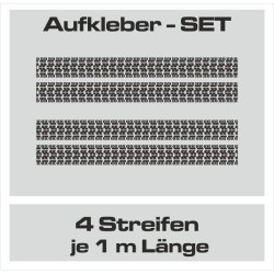 Aufkleber SET Reifenspur Reifenprofil Spur Reifen Profil Gelände Offroad 4x4 Safari Outdoor Outlander extreme Off Road