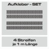 Aufkleber SET Reifenspur Reifenprofil Spur Reifen Profil Gelände Offroad 4x4 Safari Outdoor Outlander extreme Off Road