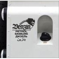 Aufkleber SET Offroad 4x4 Benzin Gasoline Petrol Verbrenner Tank Sticker Tankdeckel 02