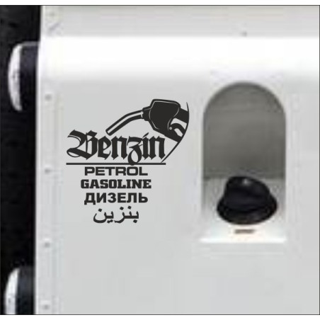 Aufkleber SET Offroad 4x4 Benzin Gasoline Petrol Verbrenner Tank Sticker Tankdeckel 02