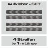 Aufkleber SET Reifenspur Reifenprofil Spur Reifen Profil Gelände Offroad 4x4 Safari Outdoor Outlander extreme Off Road