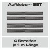 Aufkleber SET Reifenspur Reifenprofil Spur Reifen Profil Gelände Offroad 4x4 Safari Outdoor Outlander extreme Off Road