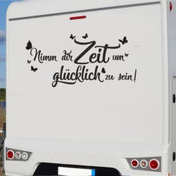 Aufkleber Wohnmobil Wohnwagen Reise Camping Auto Reisemobil Möwe Meer Kompass Globus Strand Palme Urlaub Spruch Familie Zuhause