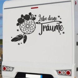 Aufkleber Wohnmobil Wohnwagen Reise Camping Auto Reisemobil Möwe Meer Kompass Globus Strand Palme Urlaub Spruch Familie Zuhause