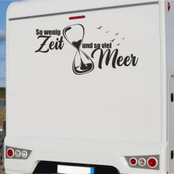 Aufkleber Wohnmobil Wohnwagen Reise Camping Auto Reisemobil Möwe Meer Kompass Globus Strand Palme Urlaub Spruch Familie Zuhause