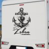 Aufkleber Wohnmobil Wohnwagen Reise Camping Auto Reisemobil Möwe Meer Kompass Globus Strand Palme Urlaub Spruch Familie Zuhause