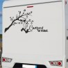 Aufkleber Wohnmobil Wohnwagen Reise Camping Auto Reisemobil Möwe Meer Kompass Globus Strand Palme Urlaub Spruch Familie Zuhause