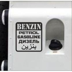 Aufkleber SET Offroad 4x4 Benzin Gasoline Petrol Verbrenner Tank Sticker Tankdeckel 03