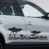 Aufkleber SET Offroad 4x4 Afrika Wild Life Giraffe Elefant Affe Wüste Auto 36
