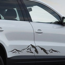 Aufkleber SET Auto Offroad 4x4 Panorama Berge Landschaft Alpen 44