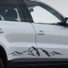 Aufkleber SET Auto Offroad 4x4 Panorama Berge Landschaft Alpen 44