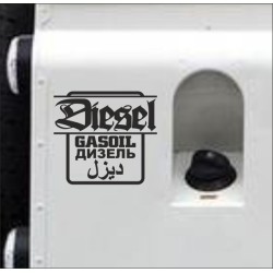 Aufkleber SET Offroad 4x4 Diesel Gasoil Nafta Verbrenner Tank Sticker Tankdeckel 05