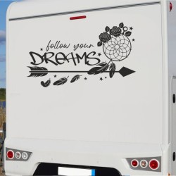 Aufkleber Wohnmobil Wohnwagen Reise Camping Auto Reisemobil Möwe Meer Kompass Globus Strand Palme Urlaub Spruch Familie Zuhause