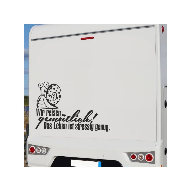 Aufkleber Wohnmobil Wohnwagen Reise Camping Auto Reisemobil Möwe Meer Kompass Globus Strand Palme Urlaub Spruch Familie Zuhause
