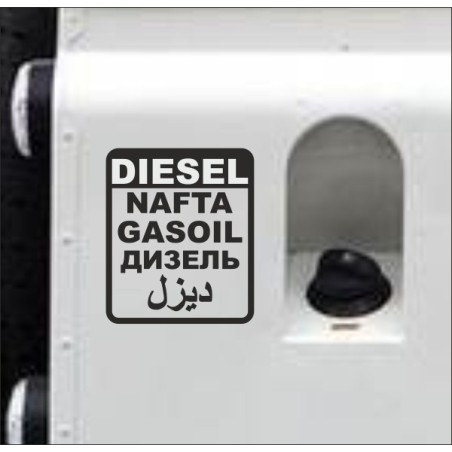 Aufkleber SET Offroad 4x4 Diesel Gasoil Nafta Verbrenner Tank Sticker Tankdeckel 06