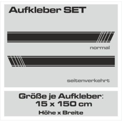 Aufkleber SET Auto Car Dekor Steifen Race Racing 4x4 Zierstreifen Rennstreifen Turbo Limited Edition Racing Flags Draht