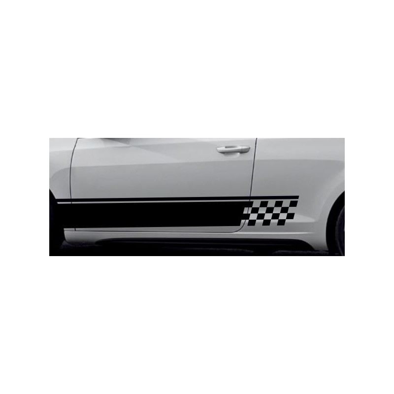 Aufkleber SET Auto Car Dekor Steifen Race Racing 4x4 Zierstreifen Rennstreifen Turbo Limited Edition Racing Flags Draht