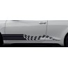 Aufkleber SET Auto Car Dekor Steifen Race Racing 4x4 Zierstreifen Rennstreifen Turbo Limited Edition Racing Flags Draht