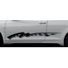 Aufkleber SET Auto Car Dekor Steifen Race Racing 4x4 Zierstreifen Rennstreifen Turbo Limited Edition Racing Flags Draht