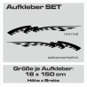 Aufkleber SET Auto Car Dekor Steifen Race Racing 4x4 Zierstreifen Rennstreifen Turbo Limited Edition Racing Flags Draht
