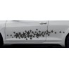 Aufkleber SET Auto Car Dekor Steifen Race Racing 4x4 Zierstreifen Rennstreifen Turbo Limited Edition Racing Flags Draht