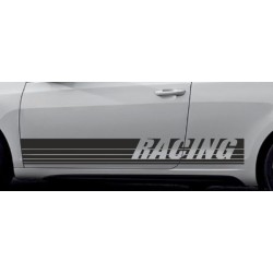 Aufkleber SET Auto Car Dekor Steifen Race Racing 4x4 Zierstreifen Rennstreifen Turbo Limited Edition Racing Flags Draht