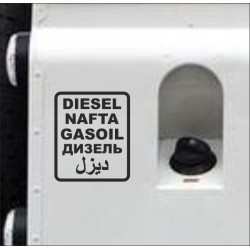 Aufkleber SET Offroad 4x4 Diesel Gasoil Nafta Verbrenner Tank Sticker Tankdeckel 07