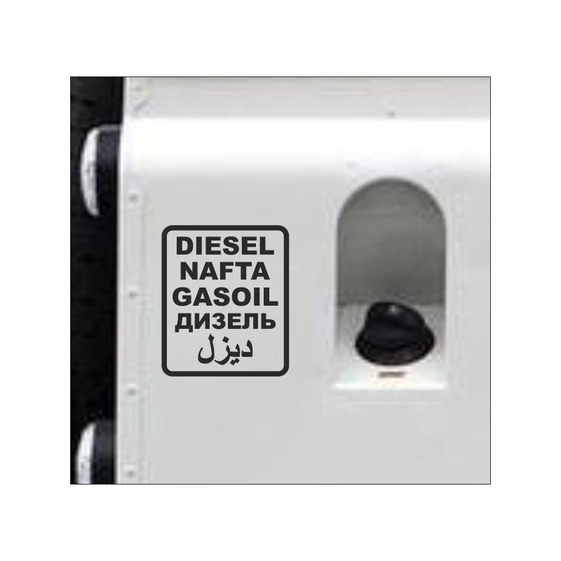 Aufkleber SET Offroad 4x4 Diesel Gasoil Nafta Verbrenner Tank Sticker Tankdeckel 07