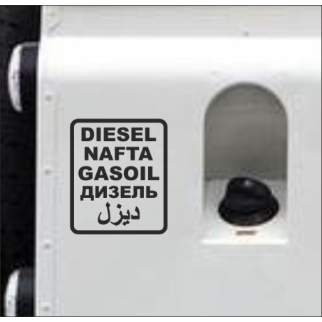 Aufkleber SET Offroad 4x4 Diesel Gasoil Nafta Verbrenner Tank Sticker Tankdeckel 07
