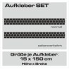 Aufkleber SET Auto Car Dekor Steifen Race Racing 4x4 Zierstreifen Rennstreifen Turbo Limited Edition Racing Flags Draht