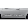 Aufkleber SET Auto Car Dekor Steifen Race Racing 4x4 Zierstreifen Rennstreifen Turbo Limited Edition Racing Flags Draht