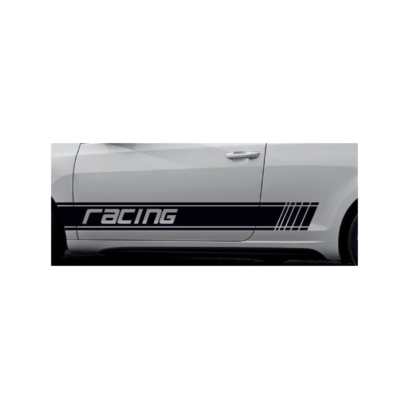 Aufkleber SET Auto Car Dekor Steifen Race Racing 4x4 Zierstreifen Rennstreifen Turbo Limited Edition Racing Flags Draht