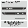Aufkleber SET Auto Car Dekor Steifen Race Racing 4x4 Zierstreifen Rennstreifen Turbo Limited Edition Racing Flags Draht