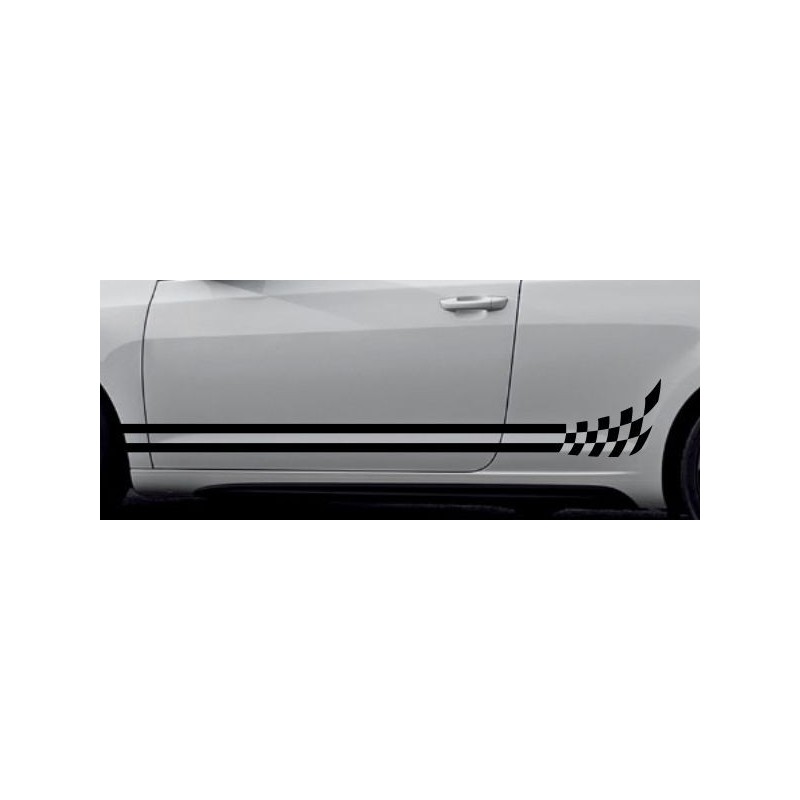 Aufkleber SET Auto Car Dekor Steifen Race Racing 4x4 Zierstreifen Rennstreifen Turbo Limited Edition Racing Flags Draht