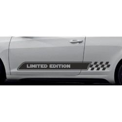 Aufkleber SET Auto Car Dekor Steifen Race Racing 4x4 Zierstreifen Rennstreifen Turbo Limited Edition Racing Flags Draht