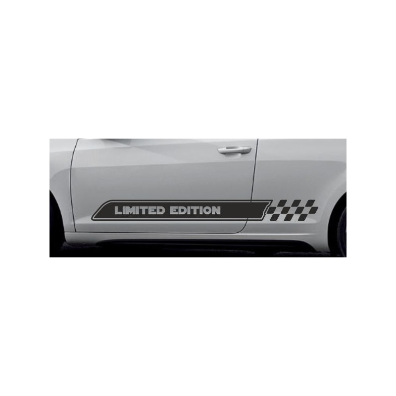 Aufkleber SET Auto Car Dekor Steifen Race Racing 4x4 Zierstreifen Rennstreifen Turbo Limited Edition Racing Flags Draht