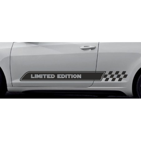 Aufkleber SET Auto Car Dekor Steifen Race Racing 4x4 Zierstreifen Rennstreifen Turbo Limited Edition Racing Flags Draht