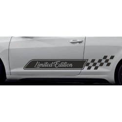 Aufkleber SET Auto Car Dekor Steifen Race Racing 4x4 Zierstreifen Rennstreifen Turbo Limited Edition Racing Flags Draht